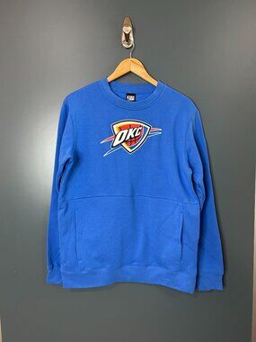 NWT Oklahoma City Thunder Blue Crewneck Sweatshirt NBA Men's Medium MSRP $44.99